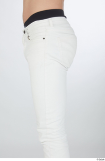 Chadwick buttock casual dressed thigh white jeans 0001.jpg